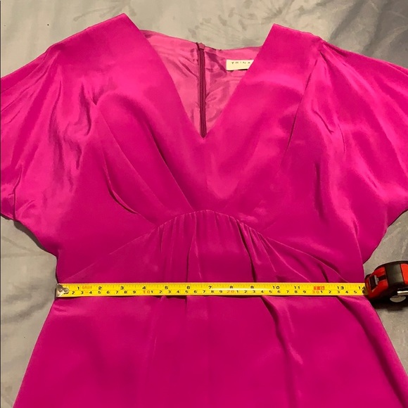 Trina Turk silk dolman sleeve dress with beading - Picture 8 of 11